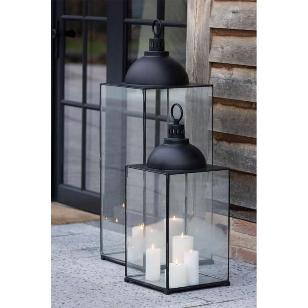 Paris Prix Lanterne Design en Verre  Hagrid  121cm Noir