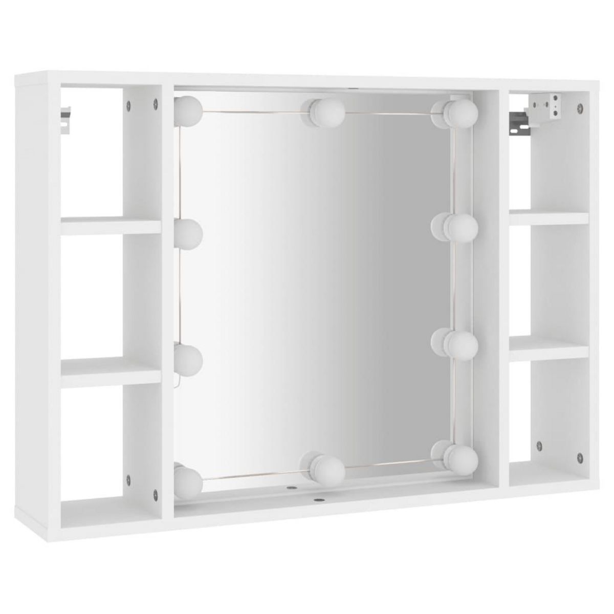 VIDAXL Armoire a miroir avec LED Blanc 76x15x55 cm