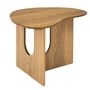 Voir la diapositive 3 : The Home Deco Factory Table d'appoint asymétrique en bois CALYPSO - Beige