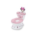 Bright Starts DISNEY BABY - MINNIE- Mini toilette avec réducteur de lunette de toilette inclus, 2 en 1, MySize, Pot amovible facile a nettoye