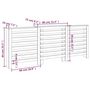 Voir la diapositive 6 : VIDAXL Cache-radiateur Blanc 210x21x85 cm Bois massif de pin