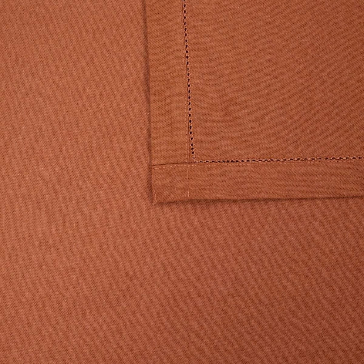 ATMOSPHERA Nappe Rectangulaire  Chambray  140x240cm Terracotta