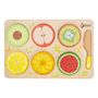 Voir la diapositive 1 : CLASSIC WORLD Classic World Wooden Fruit Puzzle Fractions, 22pcs. 20142