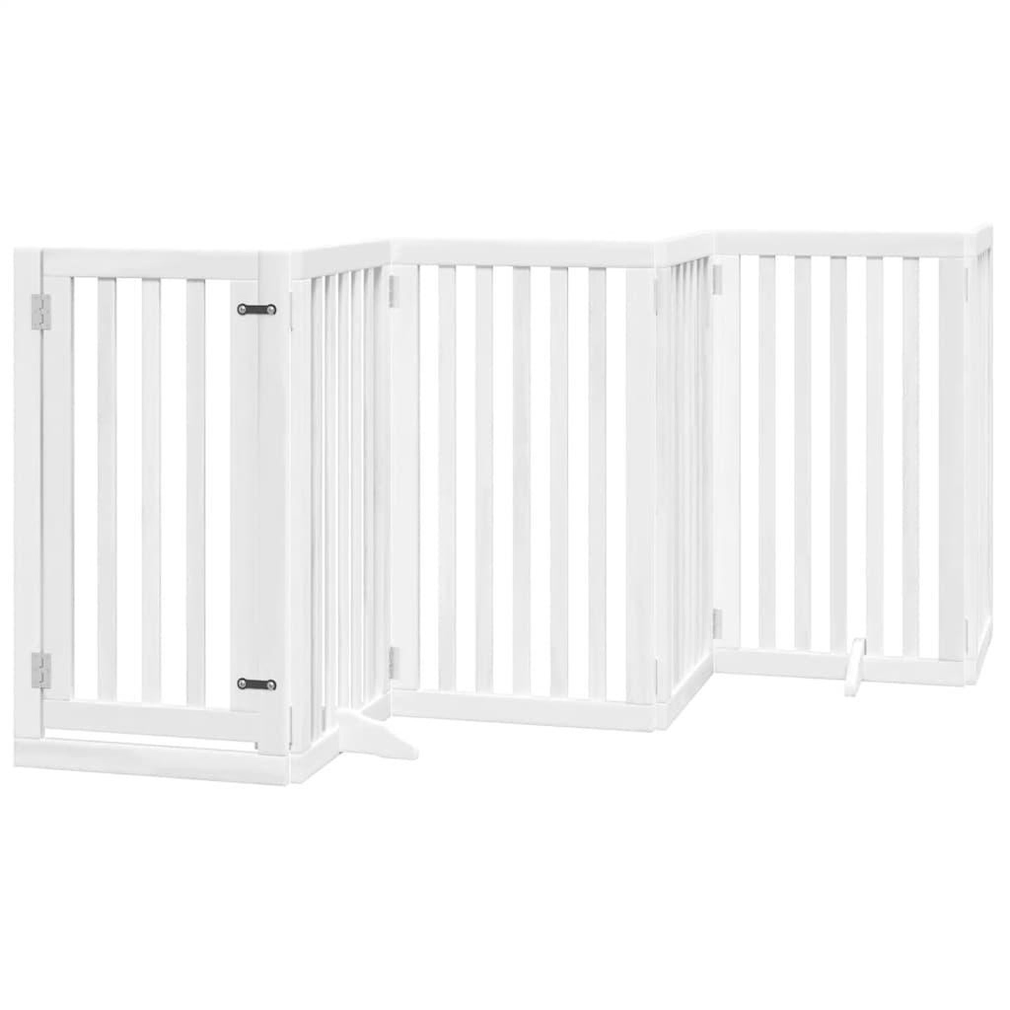 Voir la diapositive 3 : VIDAXL Barriere pour chien porte pliable 15 panneaux bois de peuplier
