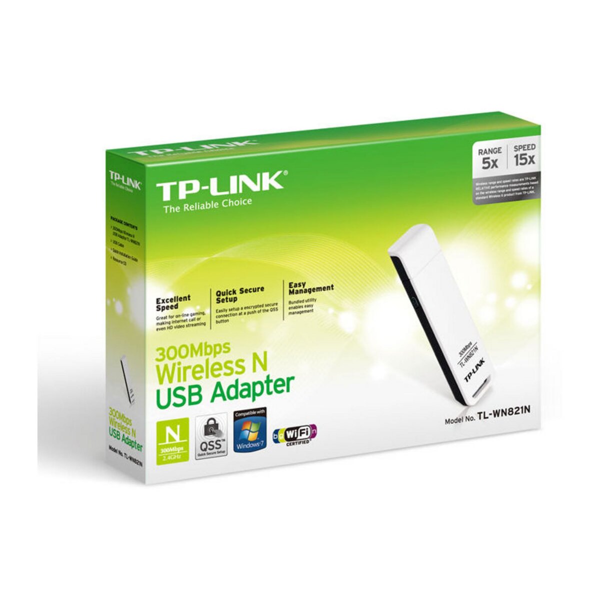 TP-LINK Carte réseau sans fil Clé USB WiFi-N 300 Mbps