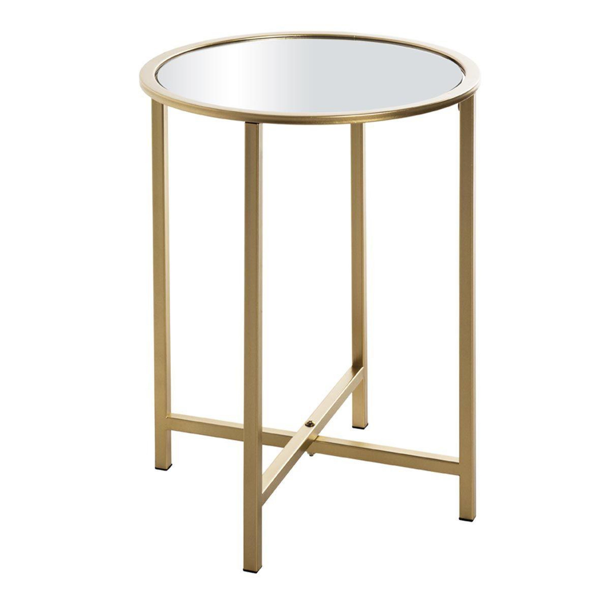 Paris Prix Table d'appoint design  miroir  53cm or