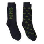 Lacoste 2x Paires de Chaussettes s/Vertes Homme Lacoste RA1513. Coloris disponibles : Bleu