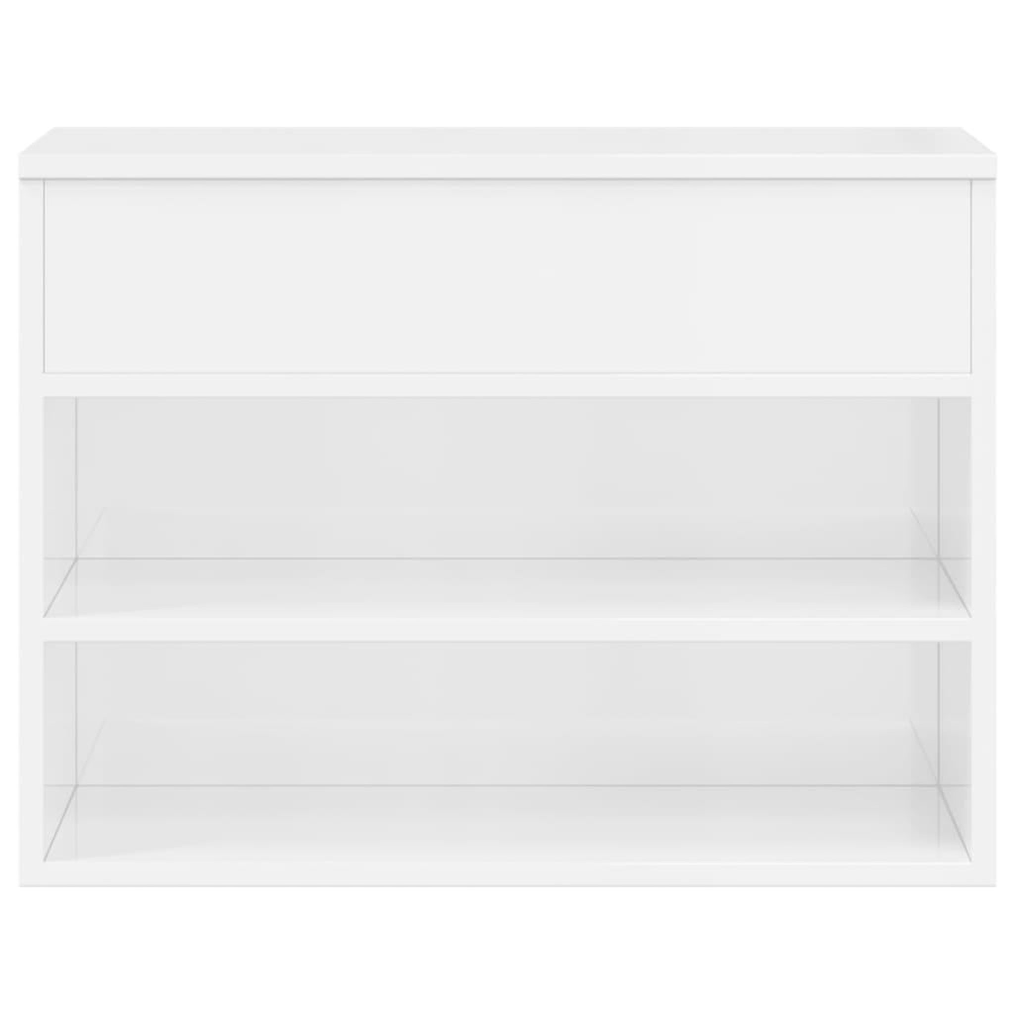 Voir la diapositive 5 : VIDAXL Banc a chaussures Blanc brillant 60x30x45 cm Bois d'ingenierie
