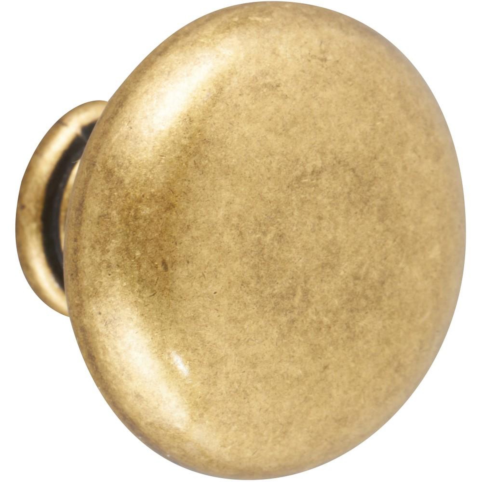 CENTRALE BRICO Bouton de meuble Anglais vieil or zamak H.30 x l.30 x P.25 mm