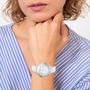 Voir la diapositive 2 : SC CRYSTAL Montre élégante Angélique SC Crystal ornée d'un véritable diamant noir