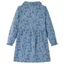 VIDAXL Robe pour enfants a manches longues bleu essence 116