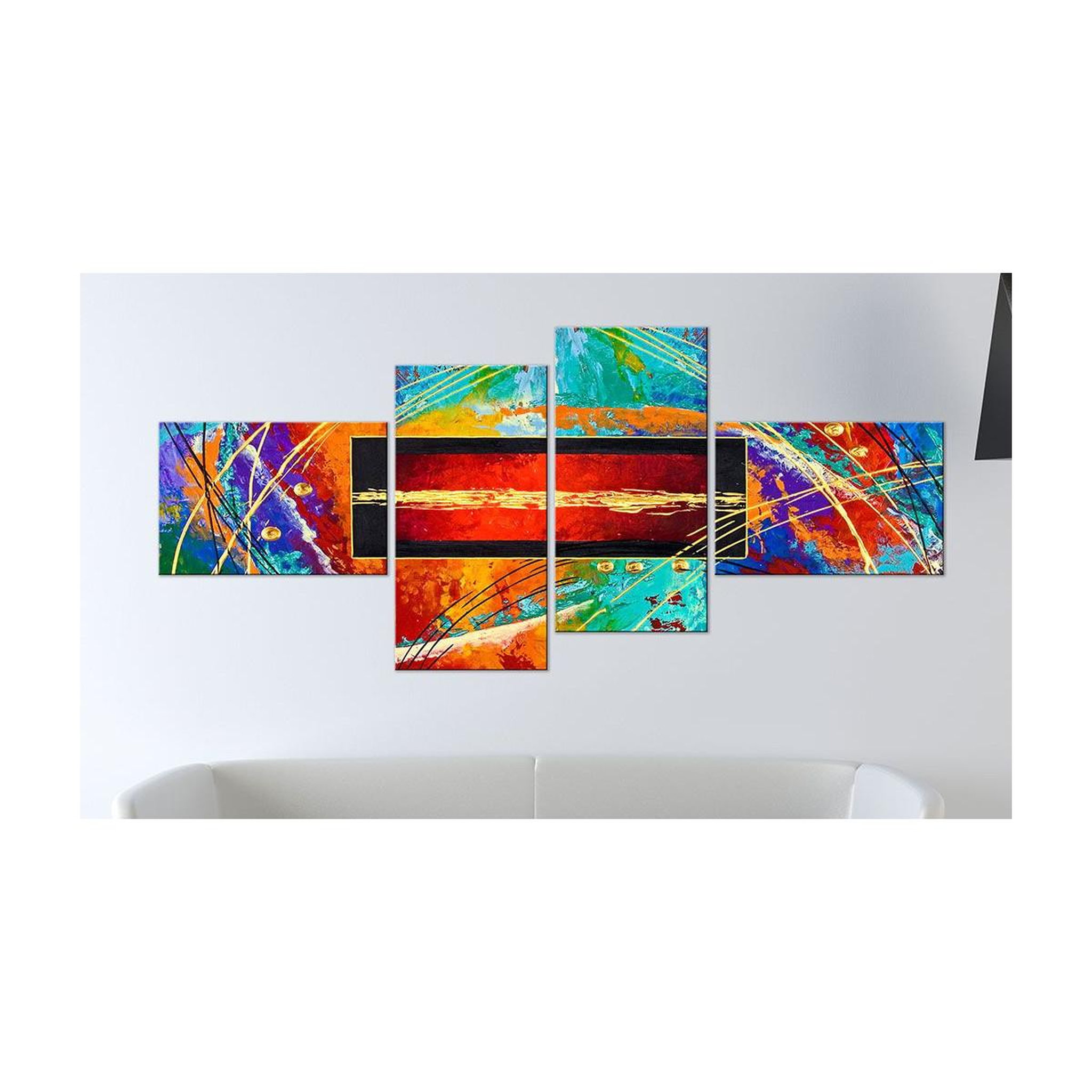 Voir la diapositive 2 : Paris Prix Tableau imprimé  dance of rainbow