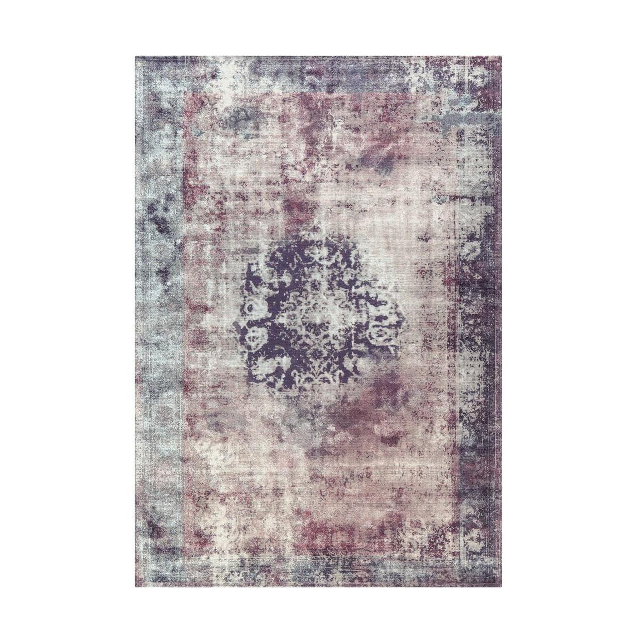 Paris Prix Tapis rétro à poils courts  vintage  anthracite. Coloris disponibles : Gris