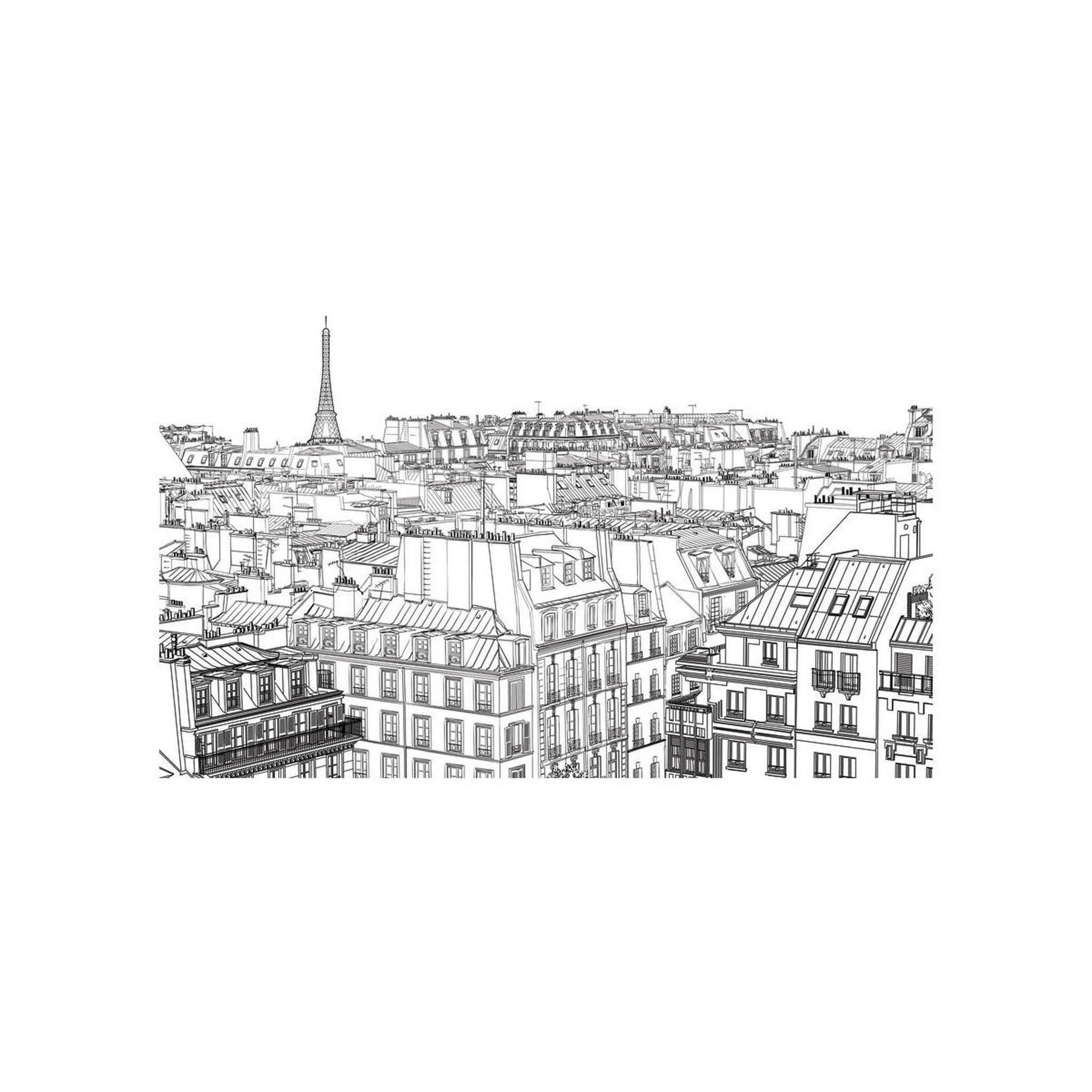Voir la diapositive 2 : Paris Prix Papier peint  croquis parisien ii  450x270cm