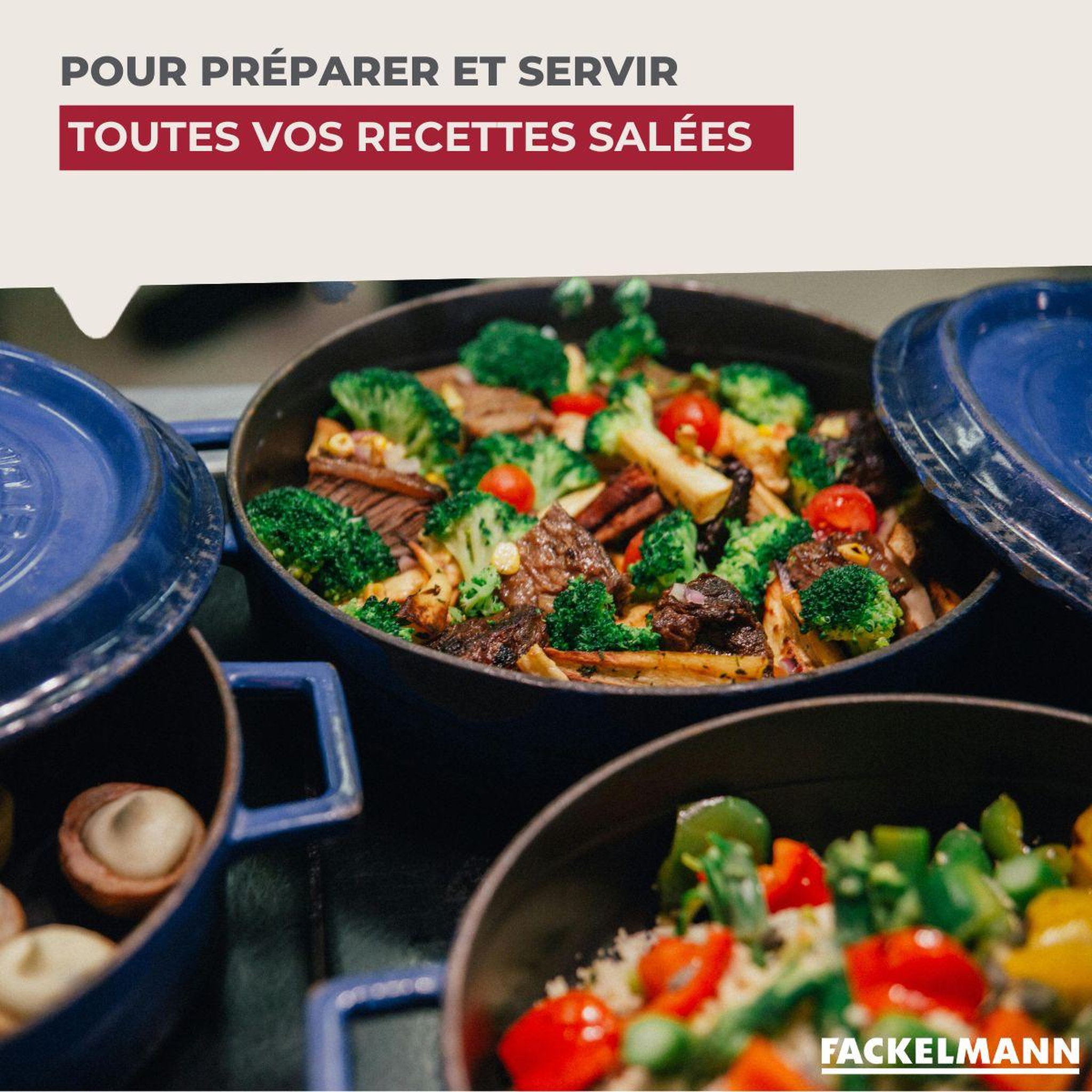 Voir la diapositive 4 : Fackelmann Ensemble de 9 ustensiles de cuisine inox fackelmann ovale