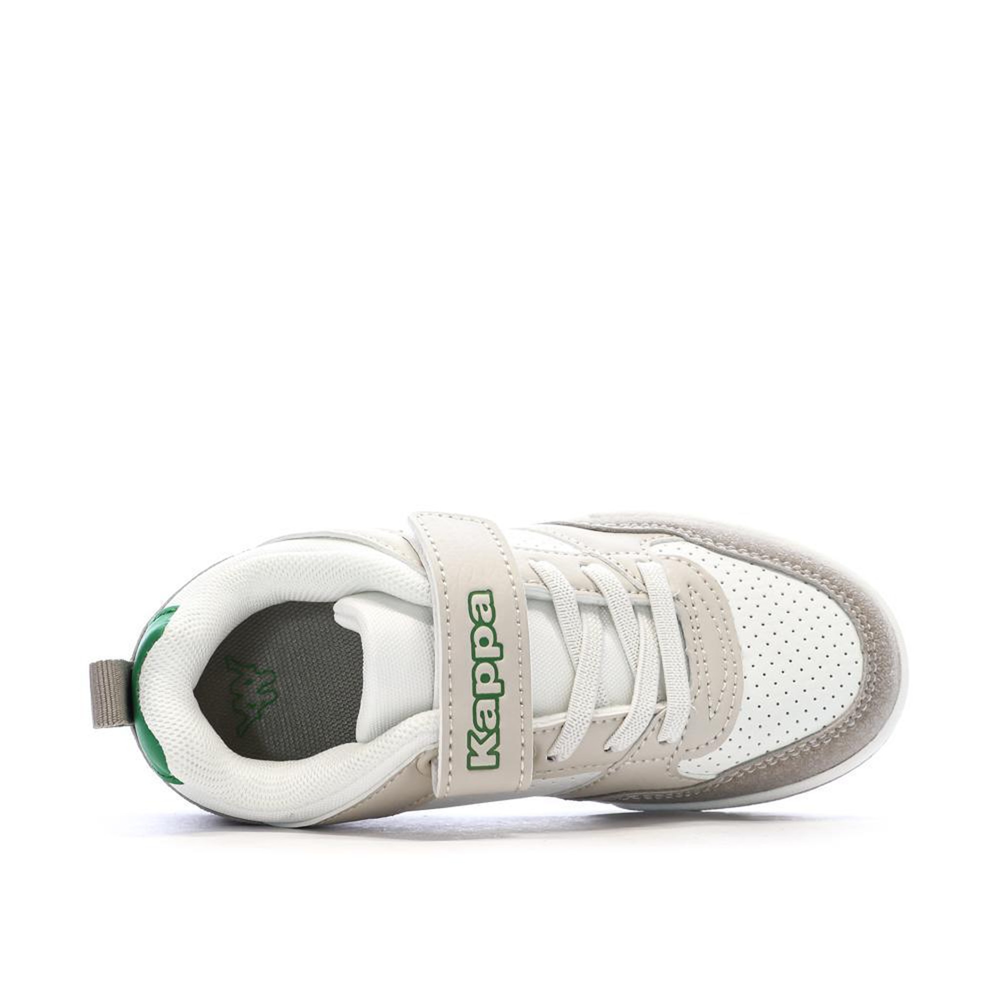 Voir la diapositive 4 : KAPPA Baskets Blanches/Grises/Vertes Garçon Kappa Manis