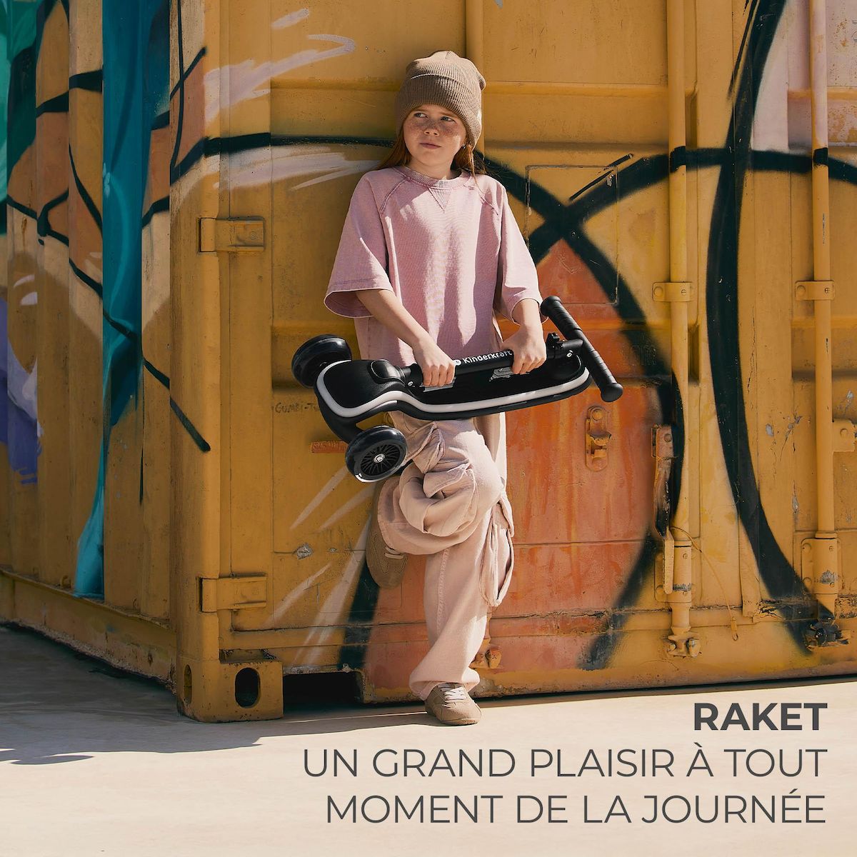 KINDERKRAFT Trottinette 3 roues led pour enfant