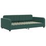 Voir la diapositive 2 : VIDAXL Lit de repos sans matelas vert fonce 90x200 cm velours