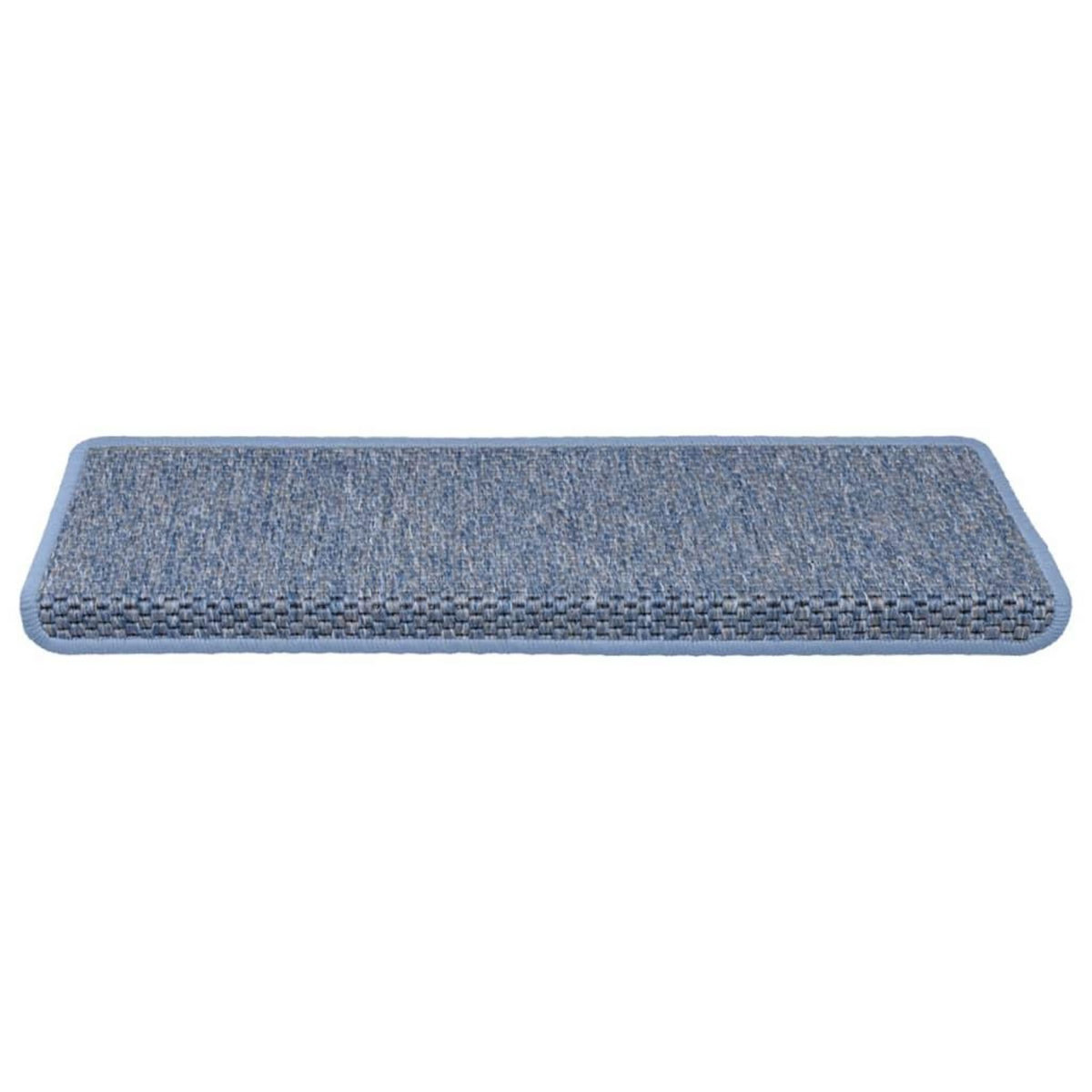 VIDAXL Tapis d'escalier autocollants 15 pcs 65x21x4 cm Bleu