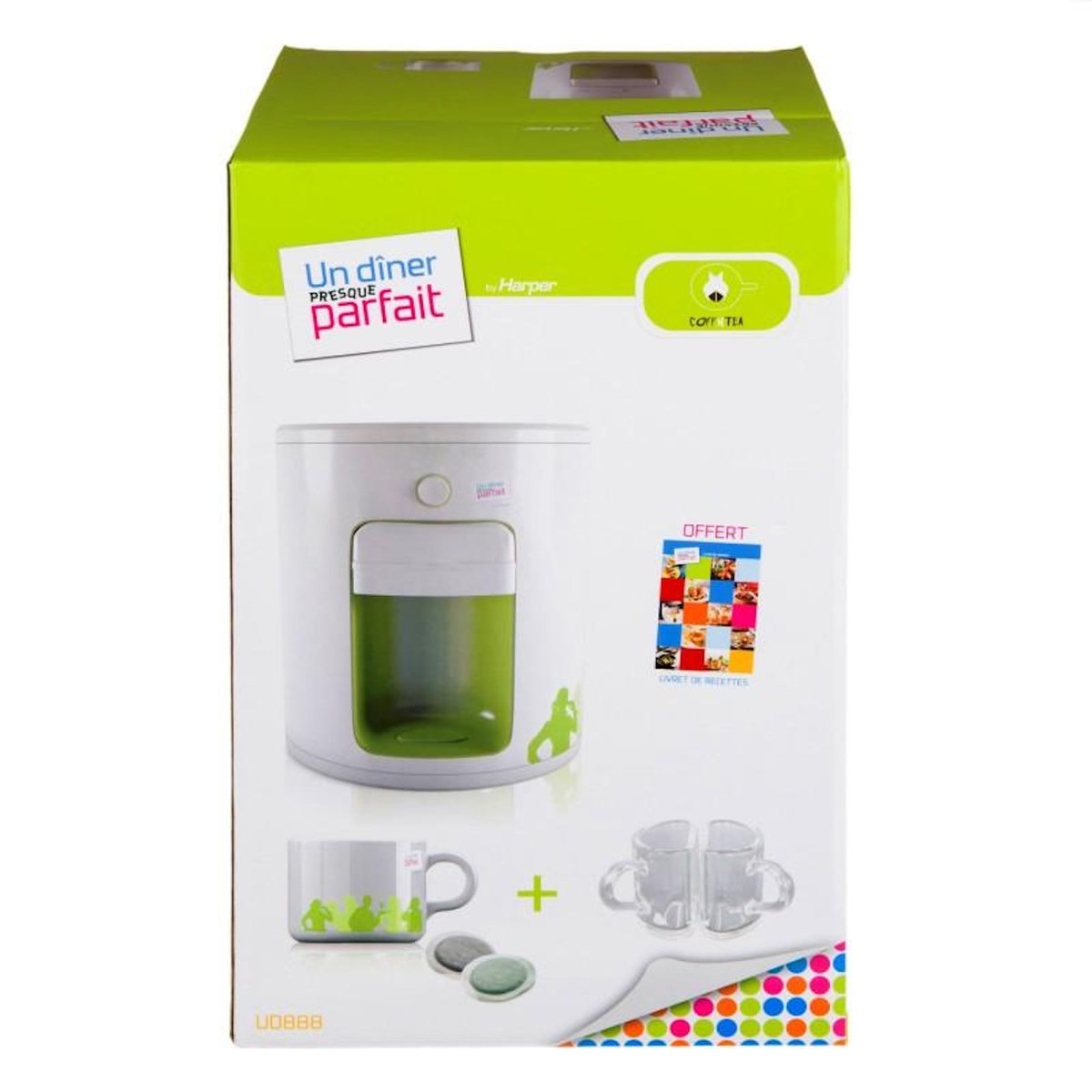 Harper Harper - Ud888 Green - Machine A Expresso - Compact - 1000w - Réservoir 0,3l - 2 Filtres