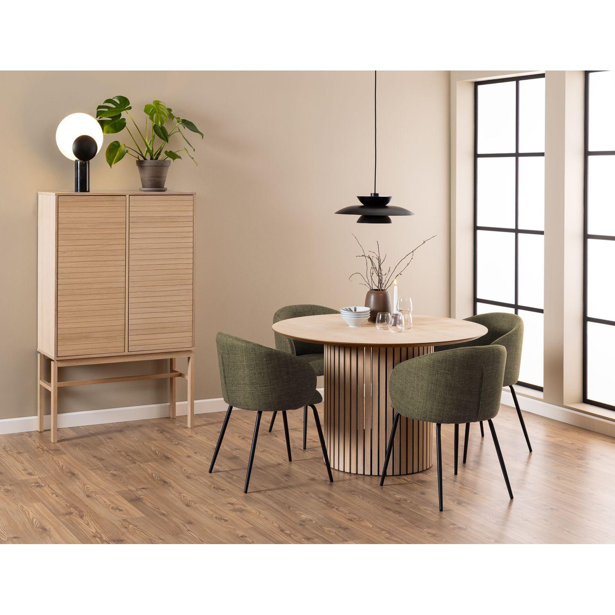 Voir la diapositive 3 : TOILINUX Lot de 2 chaises en tissu avec accoudoirs sören