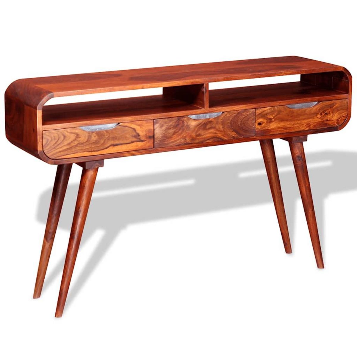 VIDAXL Table console Bois massif 120x30x75 cm