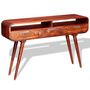 Voir la diapositive 4 : VIDAXL Table console Bois massif 120x30x75 cm