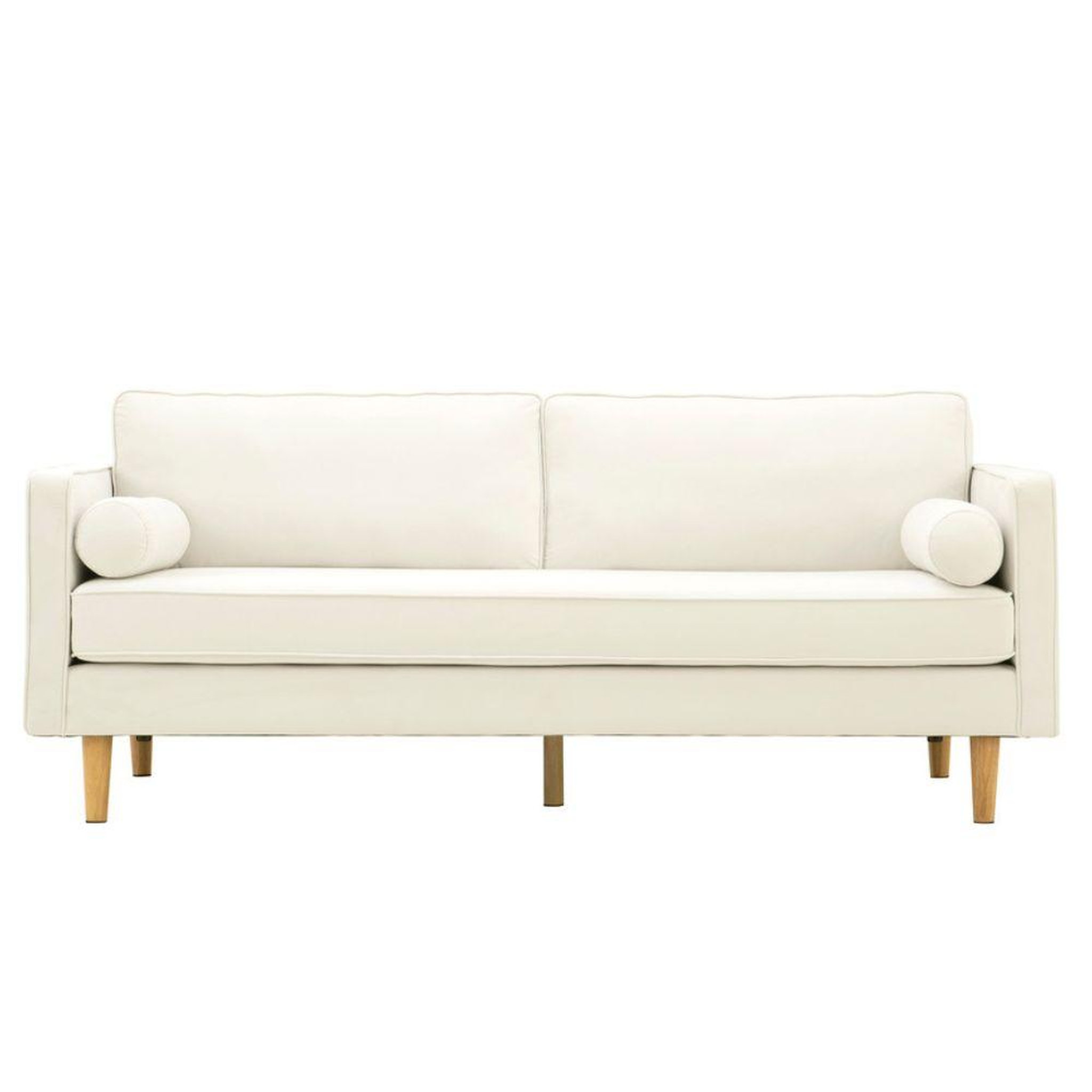 Voir la diapositive 1 : CONCEPT USINE Canapé 3 places design en velours beige STAN