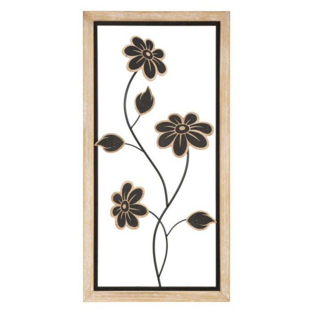 Paris Prix Décoration Murale Encadrée  Girysh  60cm Naturel & Noir