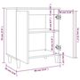 Voir la diapositive 6 : VIDAXL Buffet Sonoma gris 60x35x70 cm Bois d'ingenierie