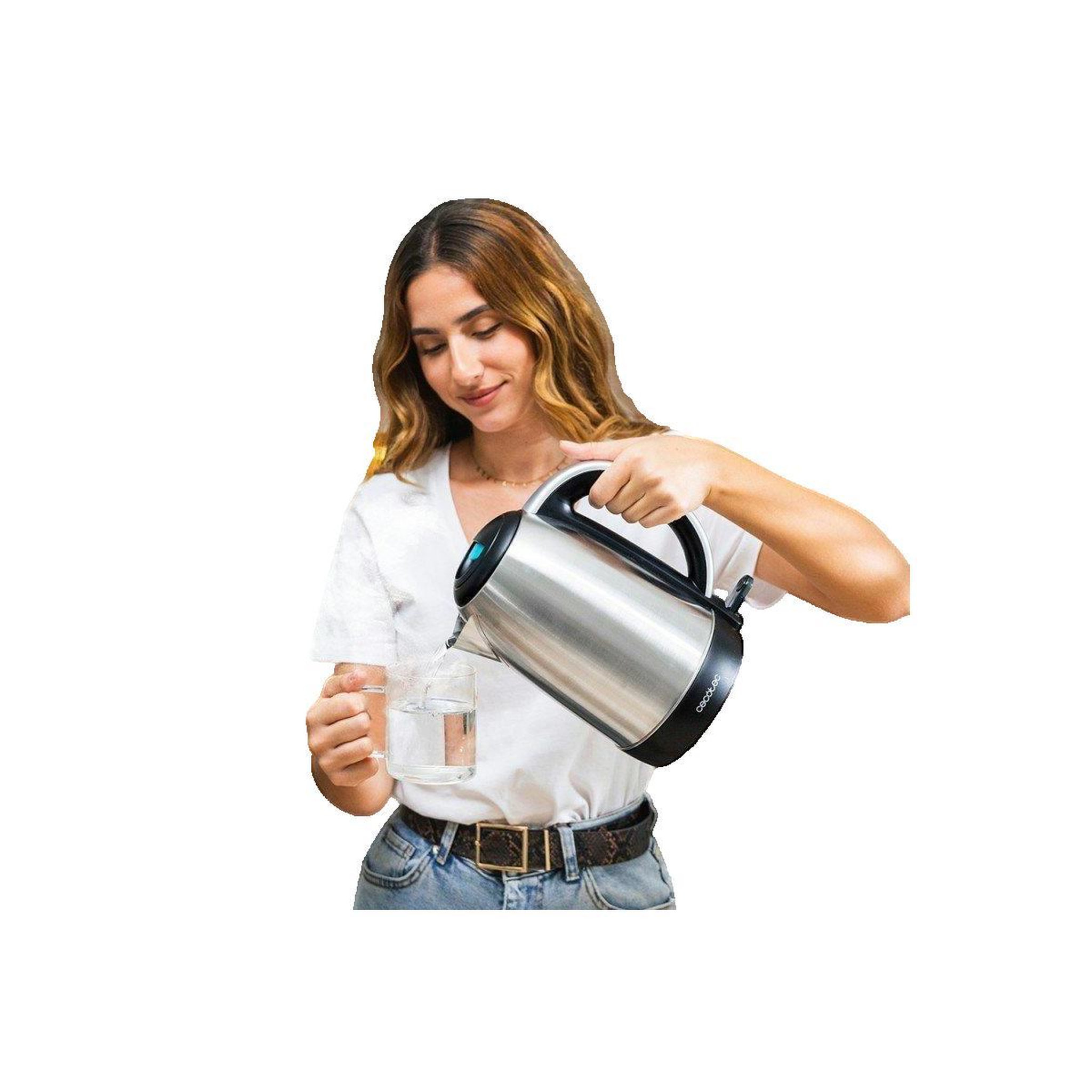 Voir la diapositive 3 : CECOTEC Bouilloire cecotec Thermosense 200 Steel Acier inoxydable