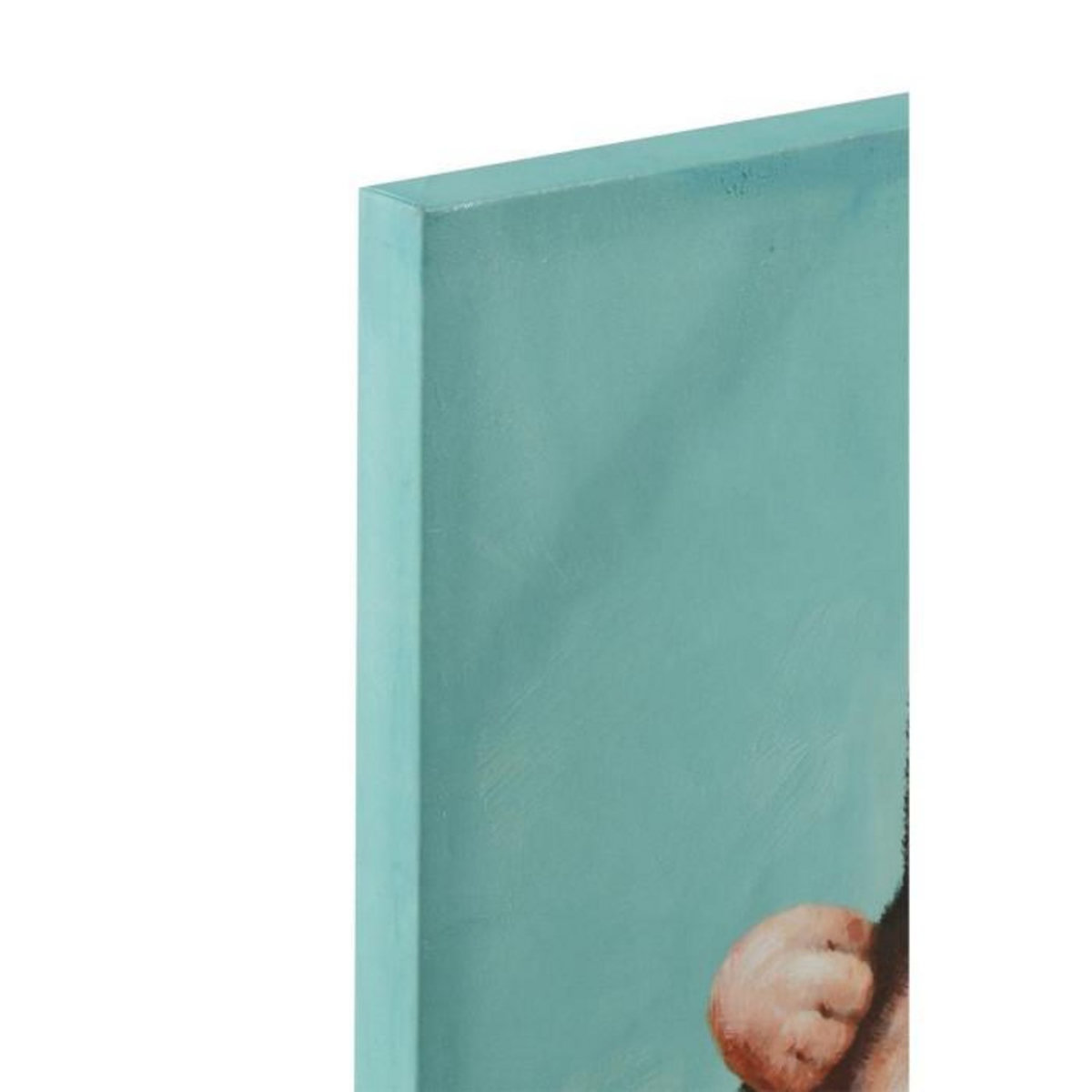 Paris Prix Toile Peinture Déco  Chiens en Short  90x120cm Multicolore