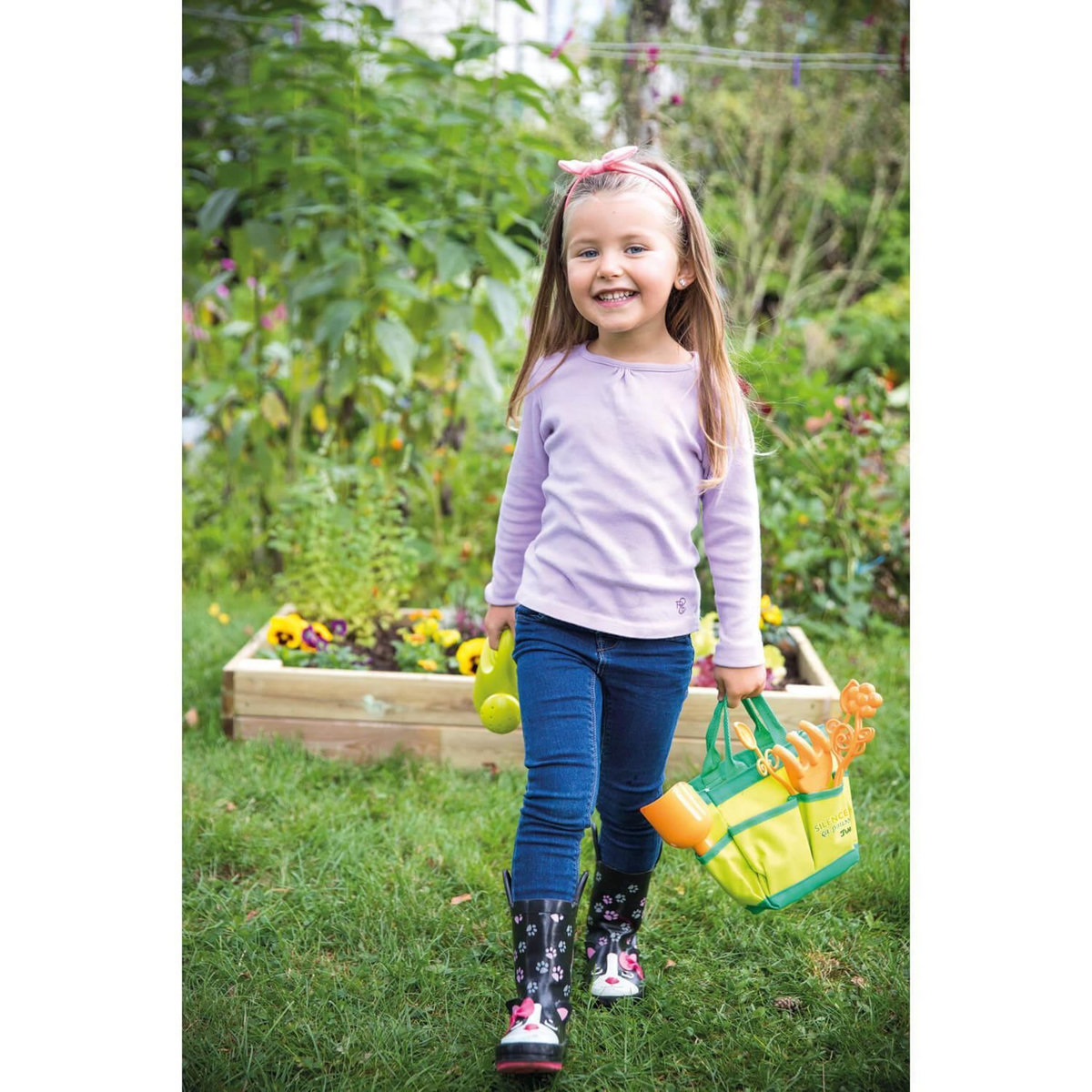 SMOBY Smoby - Silence ca Pousse - Sac de Jardinage en Tissu - Accessoires de Jardin + Livret Explicatif Inclus - Des 5 Ans - 870303