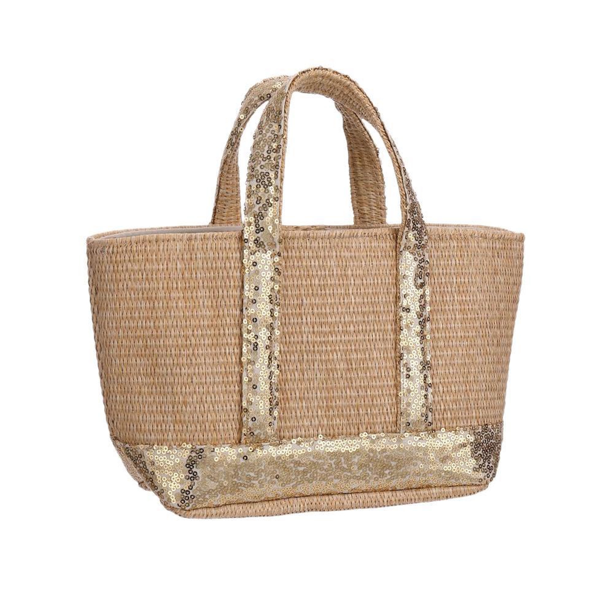Stella Green Sac à main /Paille Femme Stella Green Sequin. Coloris disponibles : Beige