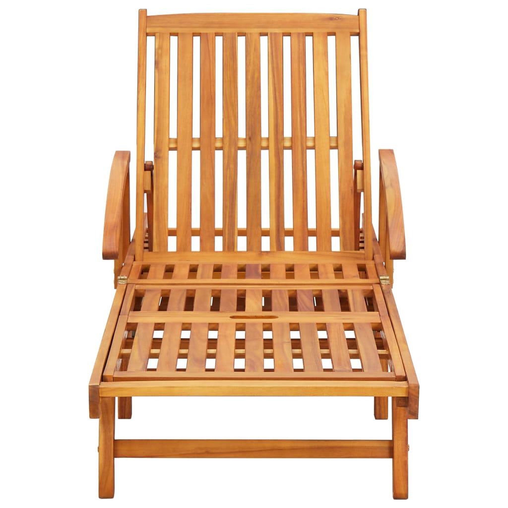 Voir la diapositive 3 : VIDAXL Chaises longues lot de 2 avec coussins Bois d'acacia solide