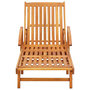 Voir la diapositive 3 : VIDAXL Chaises longues lot de 2 avec coussins Bois d'acacia solide