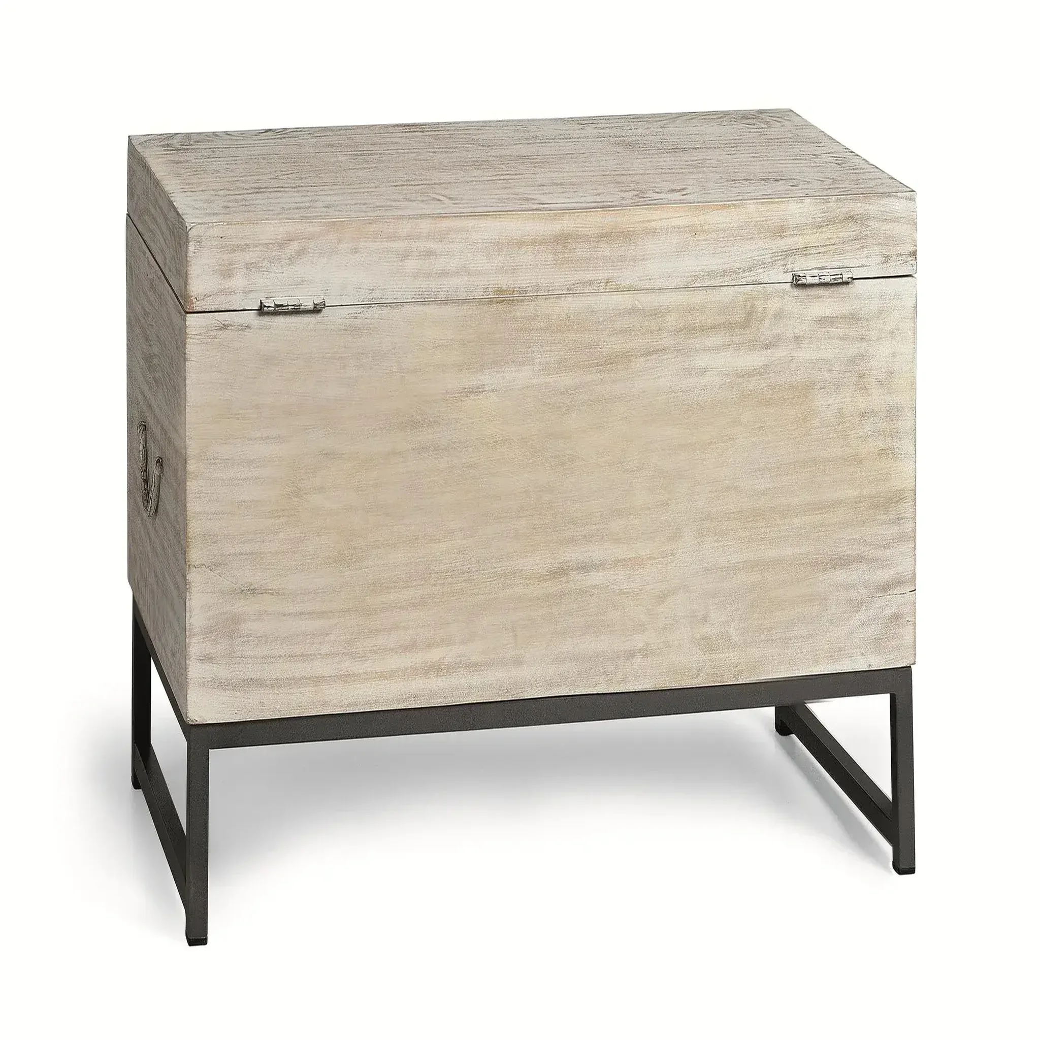 Voir la diapositive 2 : GINER Y COLOMER SL Coffre en bois de manguier 80 cm style ethnique boho sculpté