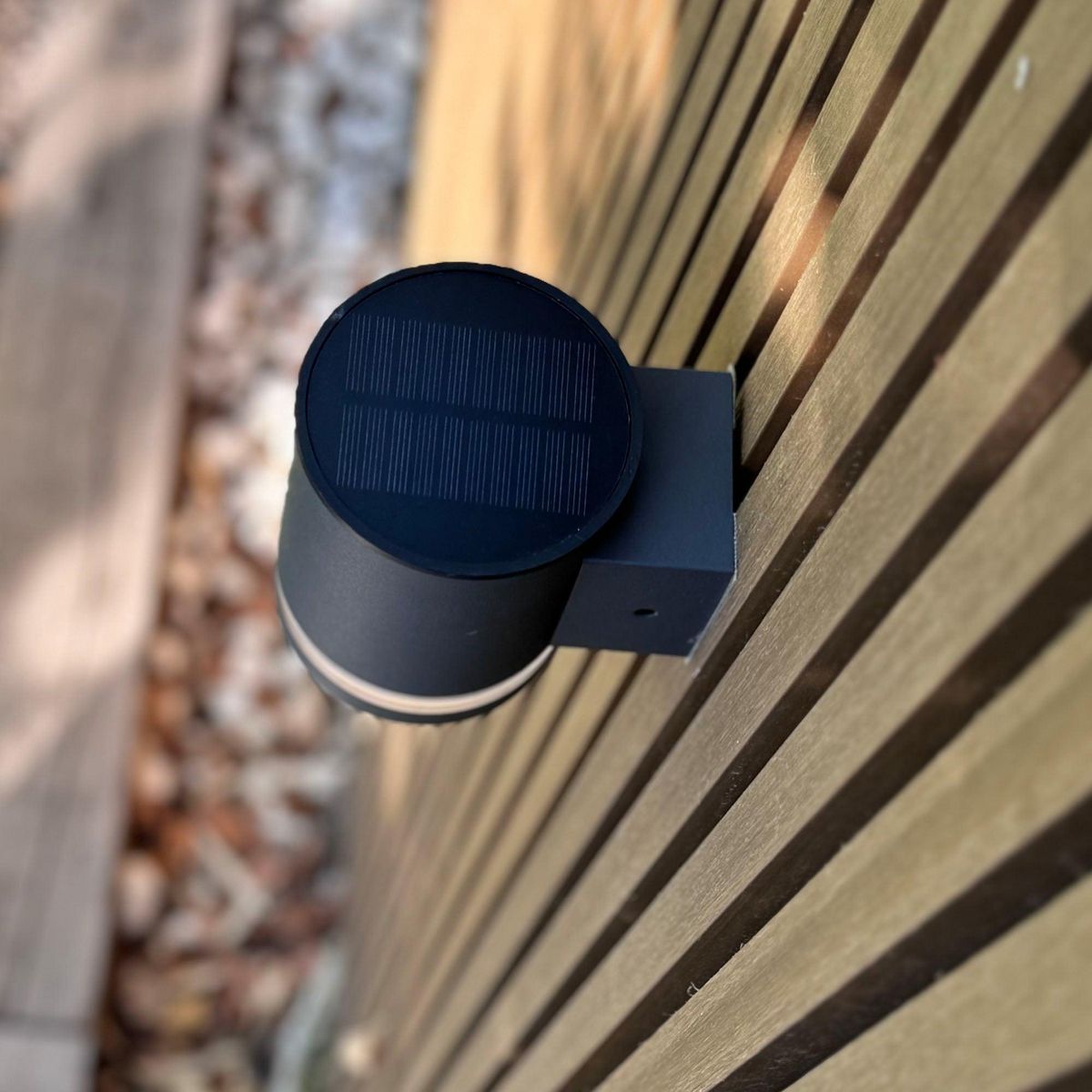 Lumisky 2 appliques murales solaires HELIO Noir ABS H11,5cm