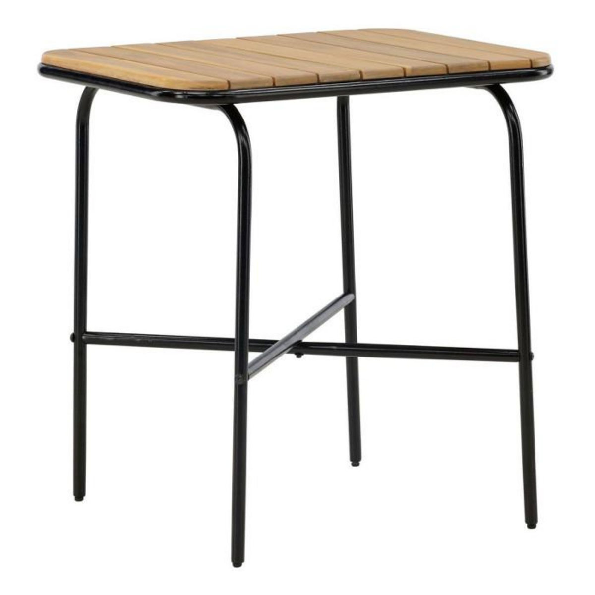 Paris Prix Table de Jardin en Bois  Holmbeck  88cm Naturel