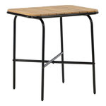 Paris Prix Table de Jardin en Bois  Holmbeck  88cm Naturel