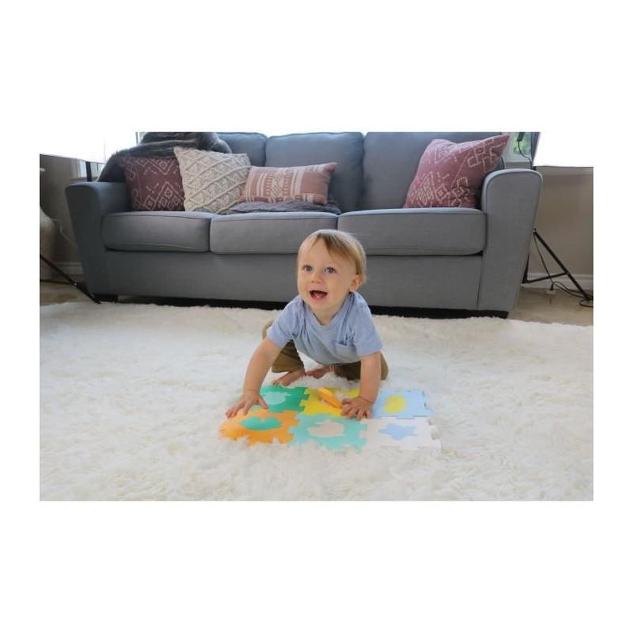 Voir la diapositive 4 : INFANTINO Mini Tapis Mousse Infantino pastel
