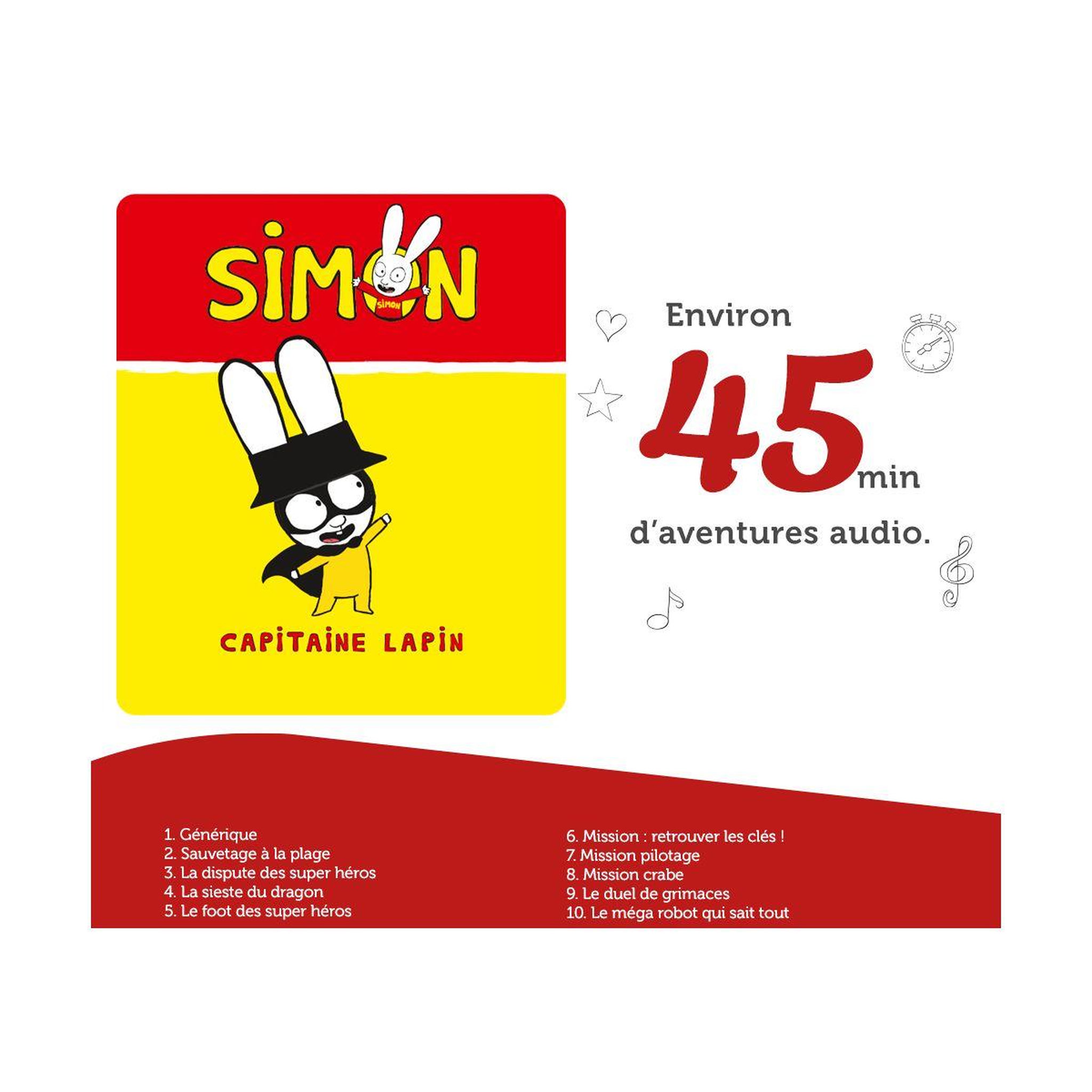 Voir la diapositive 4 : TONIES Jeu éducatif Simon Super Lapin - Gaspard