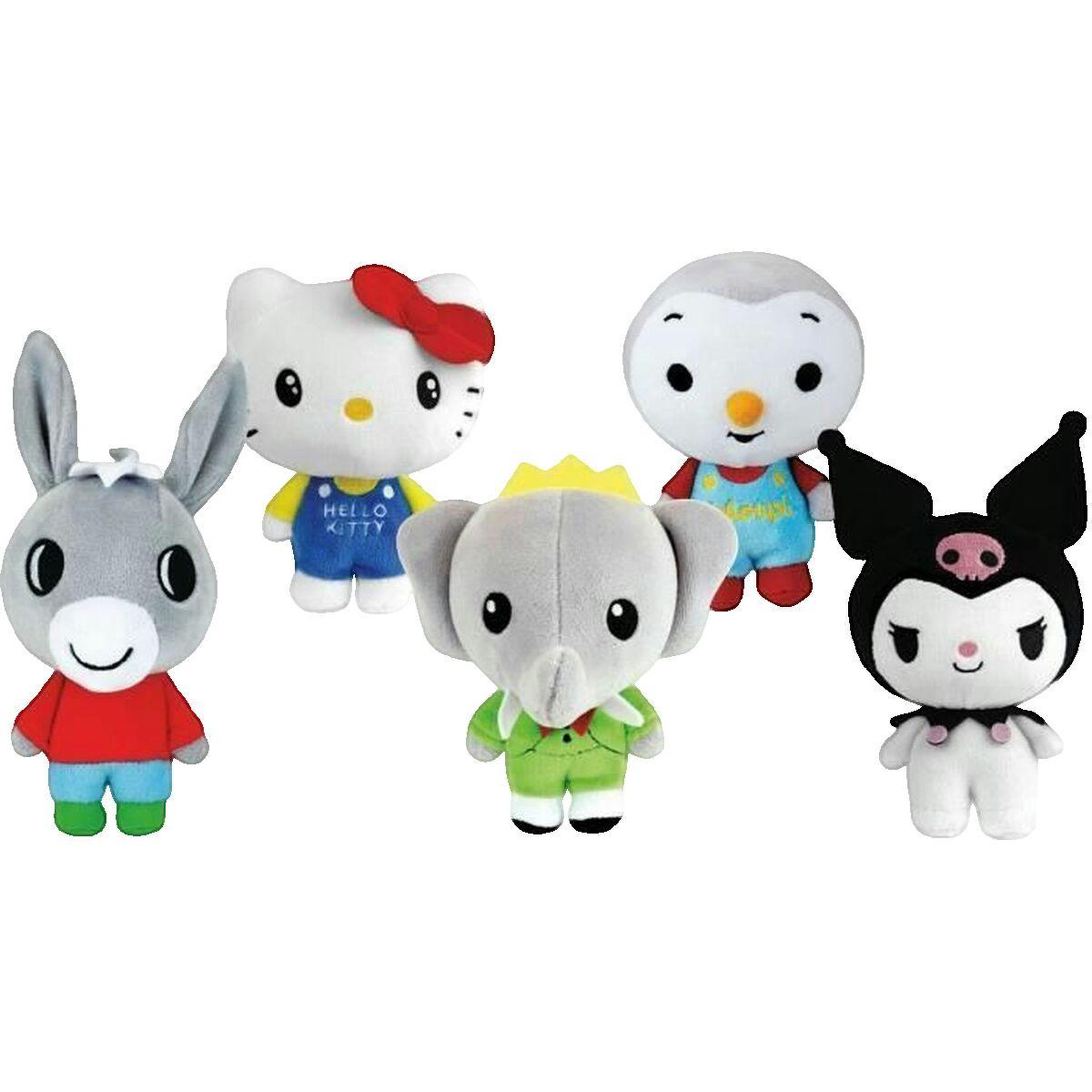 Voir la diapositive 2 : JEMINI Peluche Jemini Babar multicolore ultra douce 13 cm