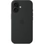 Voir la diapositive 5 : APPLE Coque iPhone 16 Silicone MagSafe Noir