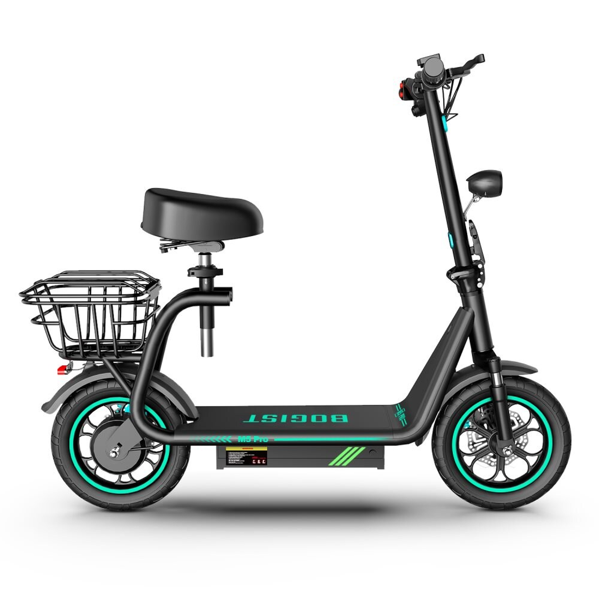 BOGIST Trottinette électrique pliable BOGIST M5 Pro avec siège et panier