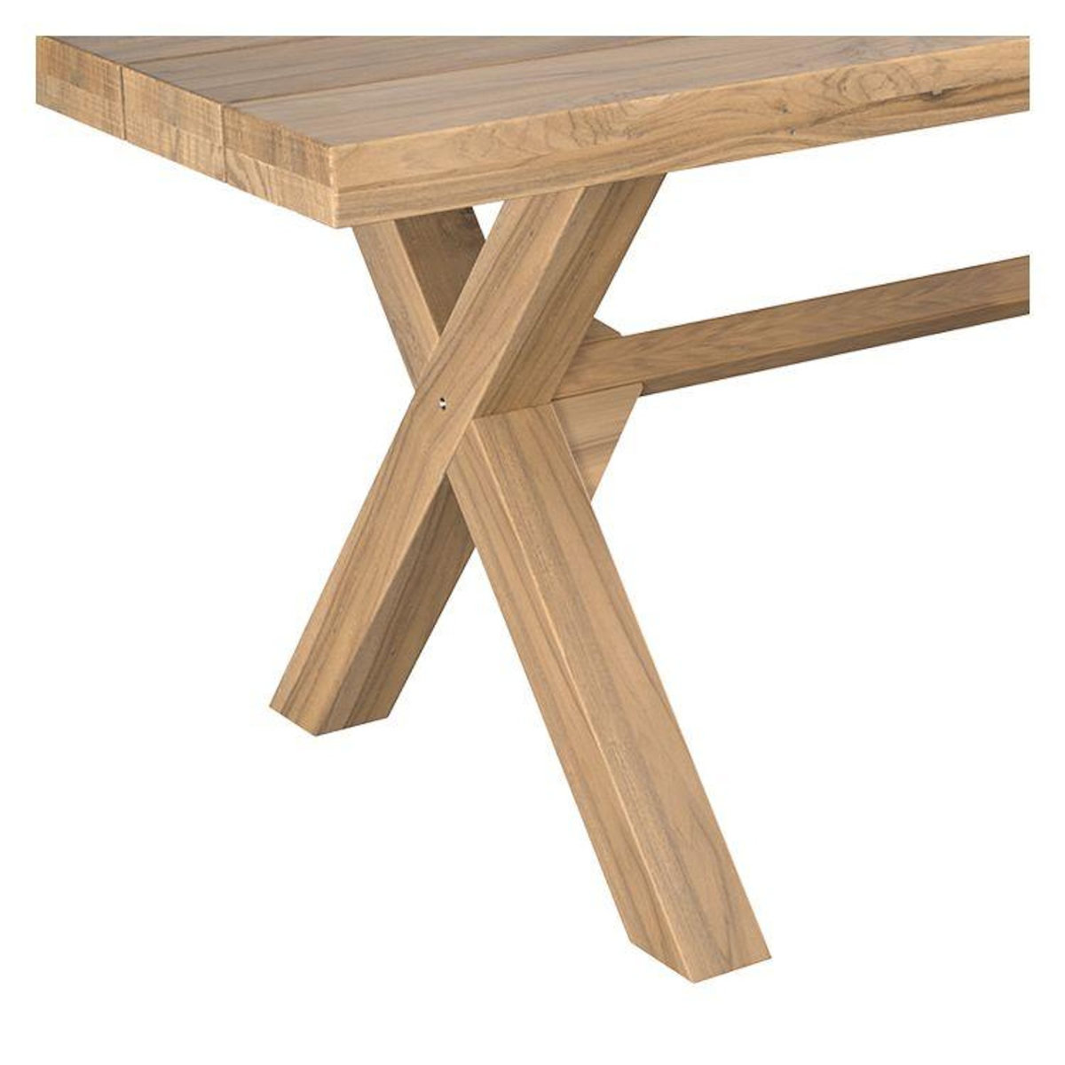 Rendez vous déco Table de jardin en bois de teck massif 8 personnes-Suri