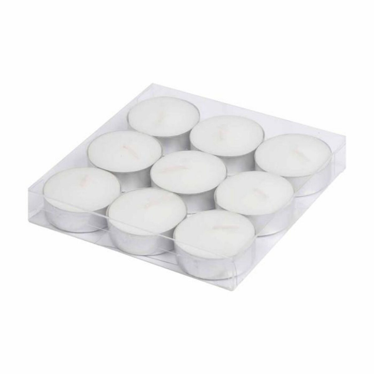 Paris Prix Lot de 9 Bougies Parfumées Chauffe-Plat  Gaïa  3cm Jasmin