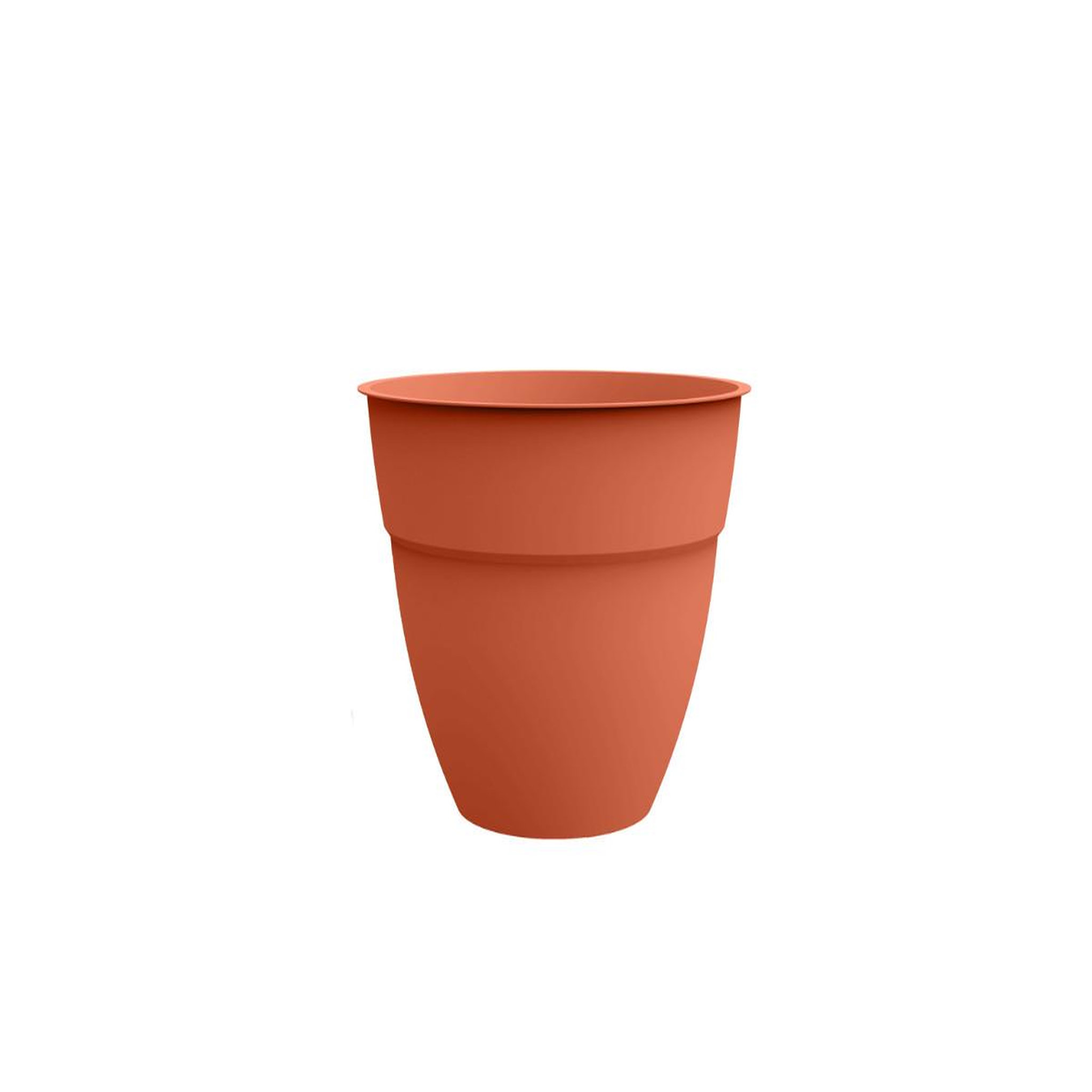 Eda Pot  de fleur rond Osaka Ø 40 x H.34,3 cm Orange terre battue - Eda