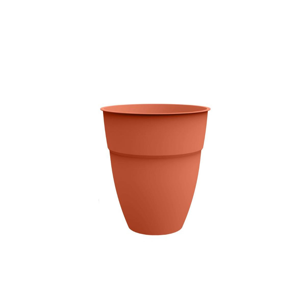 Eda Pot  de fleur rond Osaka Ø 40 x H.34,3 cm Orange terre battue - Eda