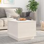 Voir la diapositive 1 : VIDAXL Table basse Blanc 40x50x35 cm Bois massif de pin